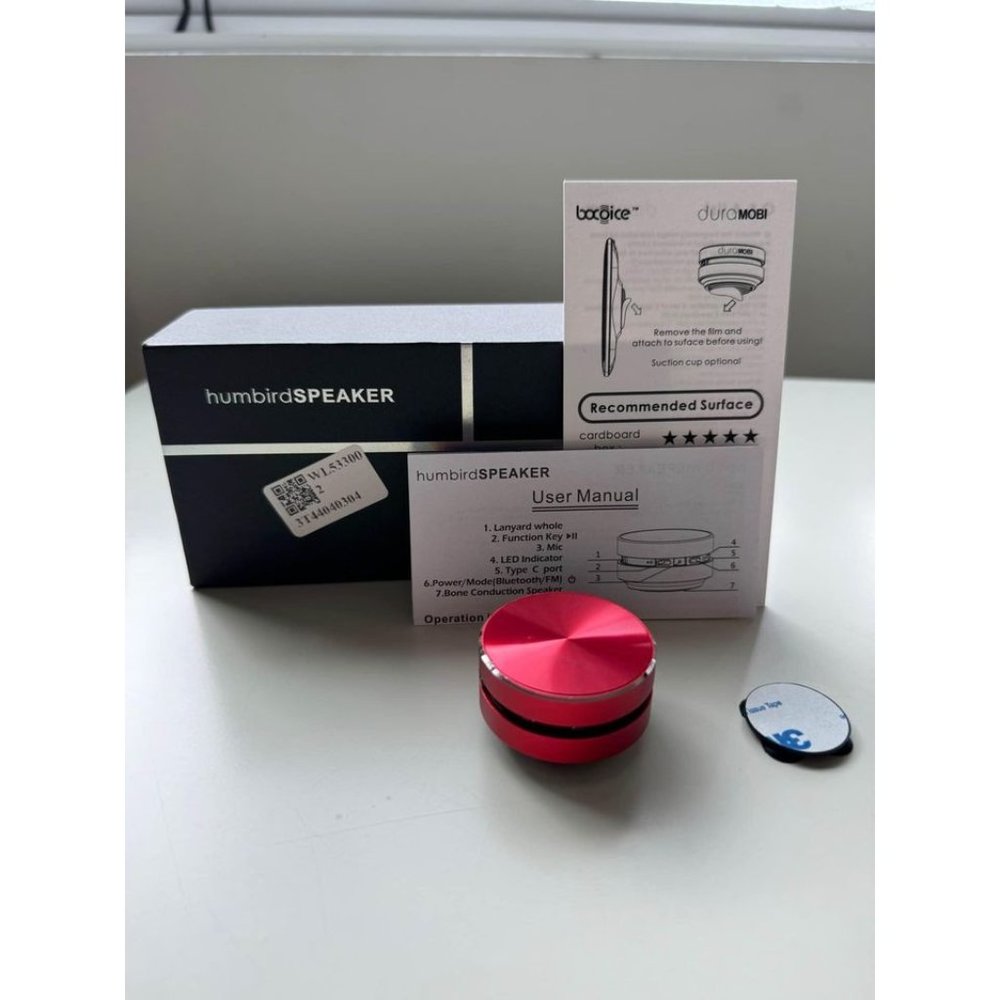 Hummingbird Speaker - Stick to anything and it’ll act as a speaker